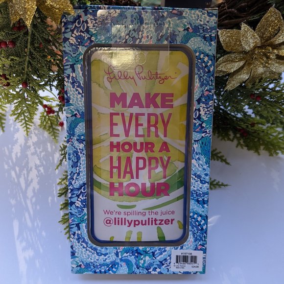 LILLY PULITZER iPhone XS Max Cell Phone Case in Wave After Wave New Boxed - Picture 3 of 5